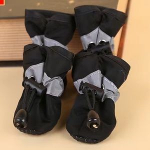 XS black dog boots